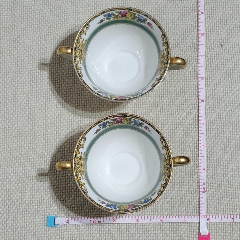 Vintage Cottswold Footed Boullion Cup & Saucer (2 Sets) Made in Bavaria - Picture 11 of 16
